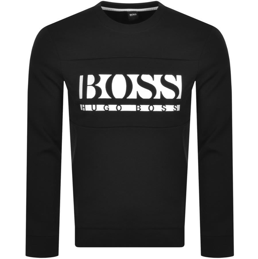 Alternative Image for ProductBOSS Salbo 1 Crew Neck Sweatshirt Black1